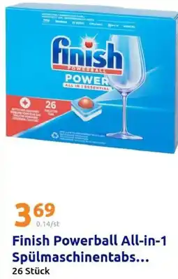 Action Finish Powerball All-in-1 Spülmaschinentabs... Angebot