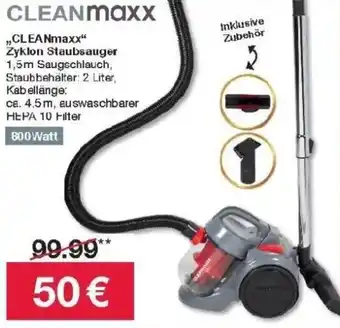 Woolworth CLEANmaxx Zyklon Staubsauger Angebot