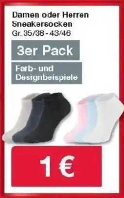 Woolworth Damen oder Herren Sneakersocken Angebot