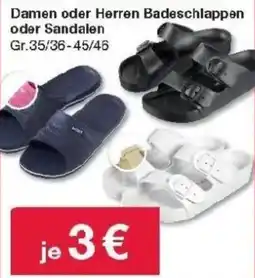 Woolworth Damen oder Herren Badeschlappen oder Sandalen Angebot