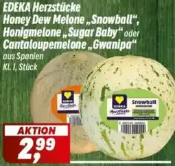 Simmel EDEKA Herzstücke Honey Dew Melone ,,Snowball", Honigmelone „Sugar Baby" oder Cantaloupemelone ,,Gwanipa" Angebot