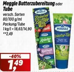 Simmel Meggle Butterzubereitung oder Tube Angebot