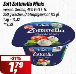 Simmel Zott Zottarella Minis Angebot