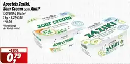 Simmel Apostels Zaziki, Sour Cream oder Aioli Angebot