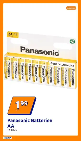 Action Panasonic batterien aa Angebot