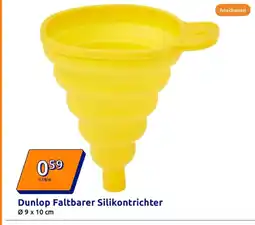 Action Dunlop faltbarer silikontrichter Angebot