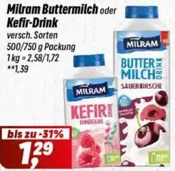 Simmel Milram Buttermilch oder Kefir-Drink Angebot