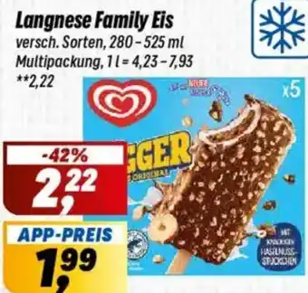 Simmel Langnese Family Eis Angebot