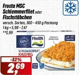 Simmel Frosta MSC Schlemmerfilet oder Fischstäbchen Angebot