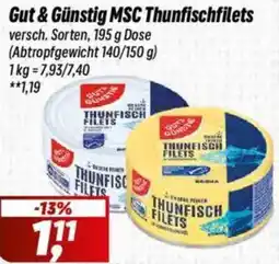 Simmel Gut & Günstig MSC Thunfischfilets Angebot