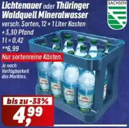 Simmel Lichtenauer oder Thüringer Waldquell Mineralwasser Angebot
