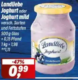 Simmel Landliebe Joghurt oder Joghurt mild Angebot