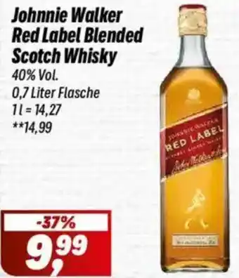 Simmel Johnnie Walker Red Label Blended Scotch Whisky Angebot