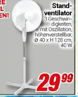 CENTERSHOP Stand- ventilator Angebot