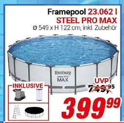 CENTERSHOP Bestway Framepool 23.062 L STEEL PRO MAX Angebot