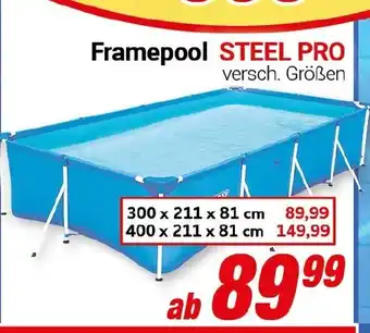 CENTERSHOP Bestway Framepool STEEL PRO Angebot
