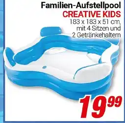 CENTERSHOP Bestway Familien-Aufstellpool CREATIVE KIDS 183 x 183 x 51 cm, Angebot