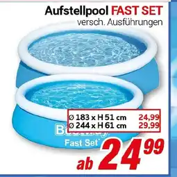 CENTERSHOP Bestway Aufstellpool FAST SET 183*51 cm Angebot