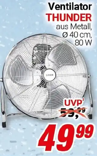 CENTERSHOP Ventilator THUNDER Angebot
