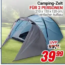 CENTERSHOP Camping-Zelt FÜR 2 PERSONEN Angebot