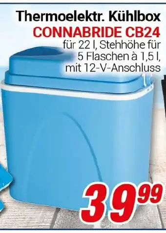 CENTERSHOP Thermoelektr. Kühlbox CONNABRIDE CB24 Angebot