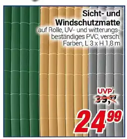 CENTERSHOP Sicht- und Windschutzmatte Angebot