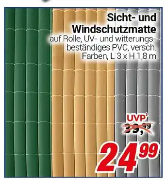 CENTERSHOP Sicht- und Windschutzmatte Angebot