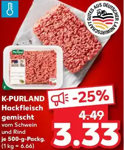 Kaufland K-PURLAND Hackfleisch gemischt Angebot