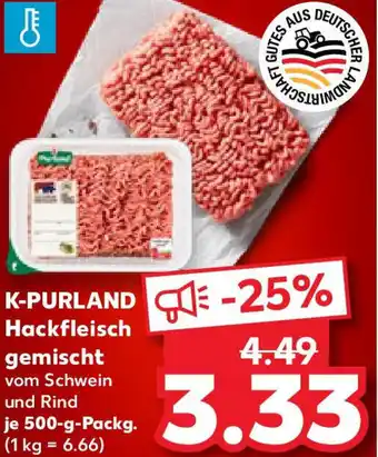 Kaufland K-PURLAND Hackfleisch gemischt Angebot