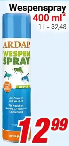 CENTERSHOP ARDAP Wespenspray Angebot