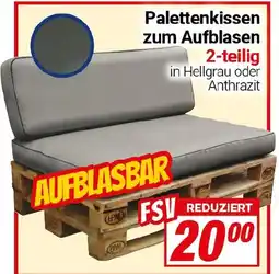 CENTERSHOP Palettenkissen zum Aufblasen 2-teilig Angebot