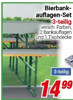 CENTERSHOP Bierbankauflagen-Set 3-teilig Angebot
