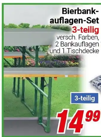 CENTERSHOP Bierbankauflagen-Set 3-teilig Angebot