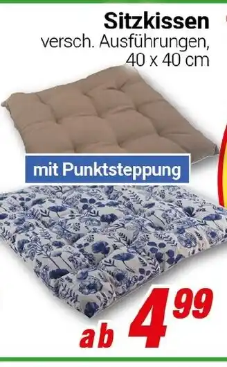 CENTERSHOP Sitzkissen Angebot