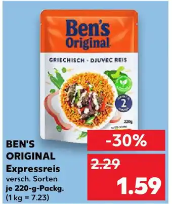 Kaufland BEN'S ORIGINAL Expressreis Angebot