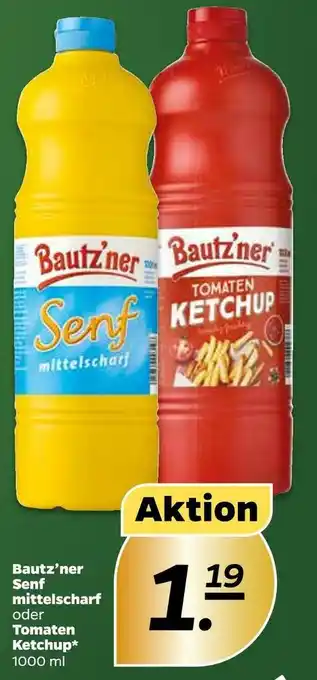 NETTO Bautz’ner senf oder tomaten ketchup Angebot