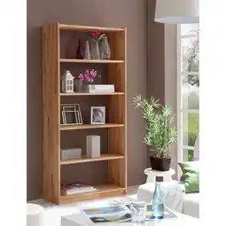 Netto Marken-Discount TiCAA Standregal Bücherregal Simon Buche 5 Fächer Angebot