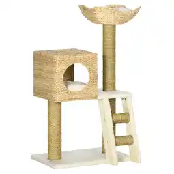 Netto Marken-Discount PawHut Kratzbaum Spanplatte, Binsen Angebot