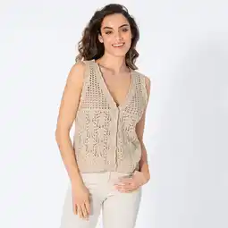 NKD Damen-Ajour-Weste mit V-Ausschnitt Angebot