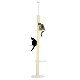Netto Marken-Discount PawHut Katzenbaum Spanplatte, Polyester Angebot