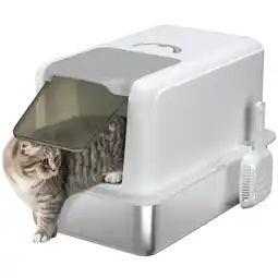 Netto Marken-Discount PawHut Katzentoilette Edelstahl, Kunststoff Angebot