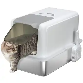 Netto Marken-Discount PawHut Katzentoilette Edelstahl, Kunststoff Angebot