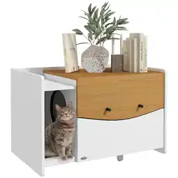 Netto Marken-Discount PawHut Katzenklo Schrank Spanplatte Angebot