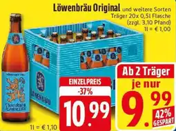 E-Center Löwenbräu Original Angebot