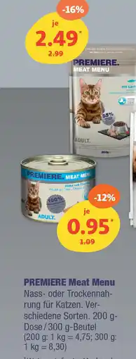 Fressnapf PREMIERE. MEAT MENU Angebot