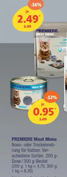 Fressnapf PREMIERE. MEAT MENU Angebot