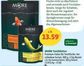 Fressnapf MORE Teichfutter Angebot