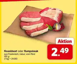 Famila Nord Ost Roastbeef oder Rumpsteak Angebot