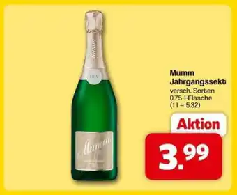 Famila Nord Ost Mumm Jahrgangssekt Angebot