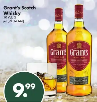 Trink und Spare Grant's Scotch Whisky 0,7L Angebot